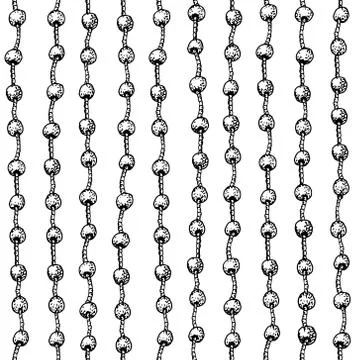 Seamless vector pattern with christmas beads Illustrazione stock