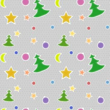 Seamless vector pattern Christmas Stock Illustration