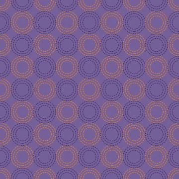 Seamless vector pattern with circles dotted. Stock Illustration