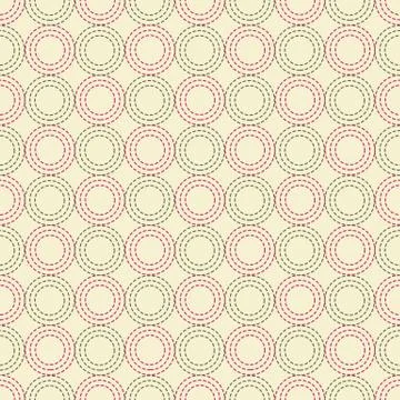 Seamless vector pattern with circles dotted. 스톡 일러스트