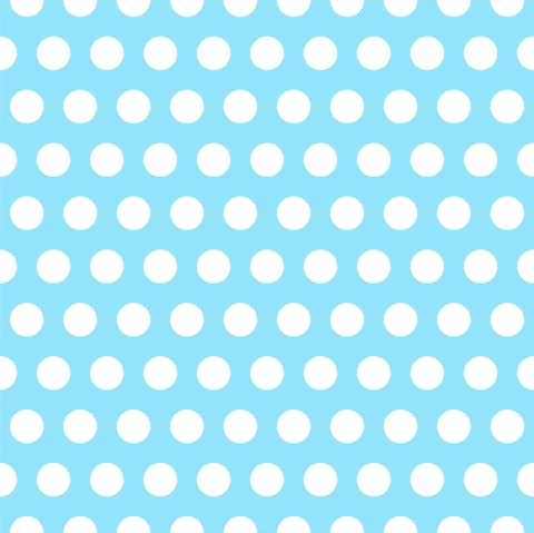 Seamless vector pattern. Circles ornament. Polka dots background. White and blue Stock Illustration