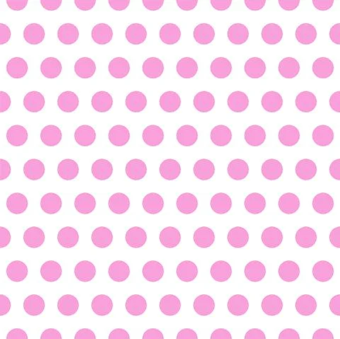 Seamless vector pattern. Circles ornament. Polka dots background. Pink and white Illustrazione stock
