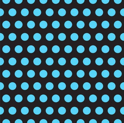 Seamless vector pattern. Circles ornament. Polka dots background. Blue and black Illustrazione stock
