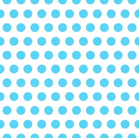 Seamless vector pattern. Circles ornament. Polka dots background. Blue and white Illustrazione stock