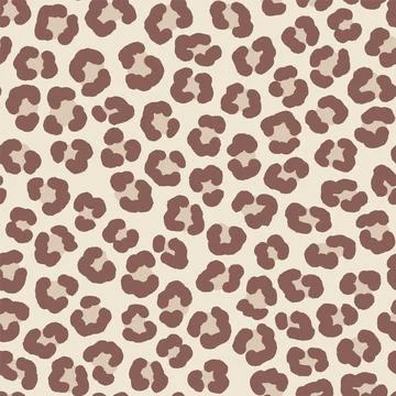 Seamless vector pattern with classic leopard print, great for textile, wrapping Illustrazione stock