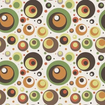 Seamless vector pattern of colored circles Stock Illustration