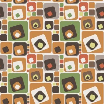 Seamless vector pattern of colored squares Stock Illustration
