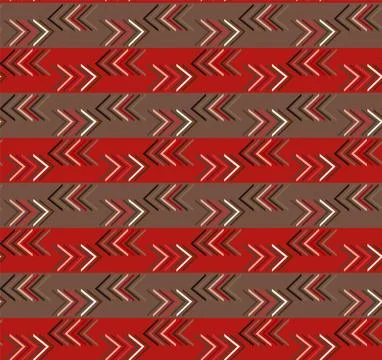 Seamless vector pattern on colored stripes with the application of corners fr Stock Illustration