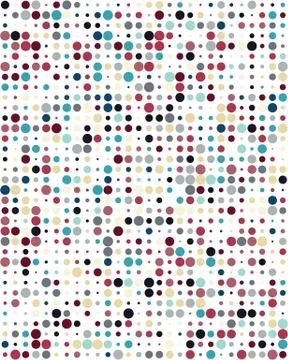 Seamless vector pattern with colorful dots Stock Illustration