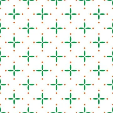 Seamless vector pattern with colorful fun figures Stock Illustration