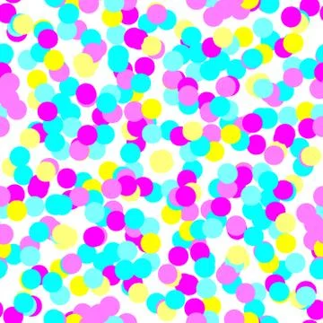 Seamless vector pattern of colorful party confetti イラスト素材