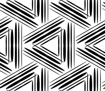 Seamless vector pattern with complex geometrical ornament Stock Illustration