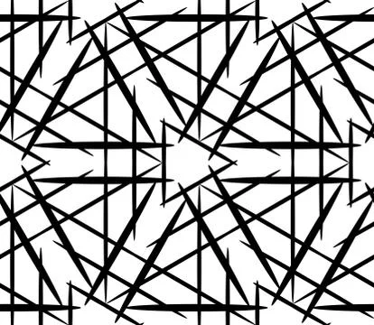 Seamless vector pattern with complex geometrical ornament 스톡 일러스트