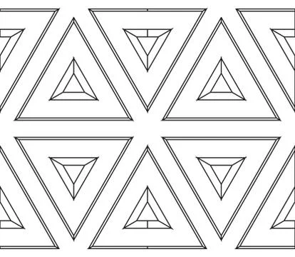 Seamless vector pattern with complex geometrical ornament Illustrazione stock