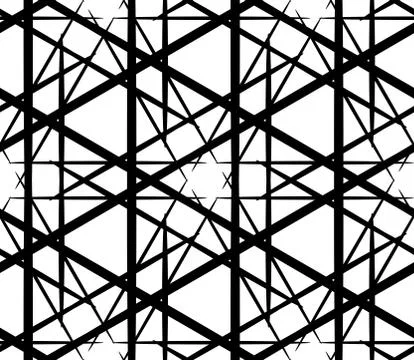 Seamless vector pattern with complex geometrical ornament Stock Illustration