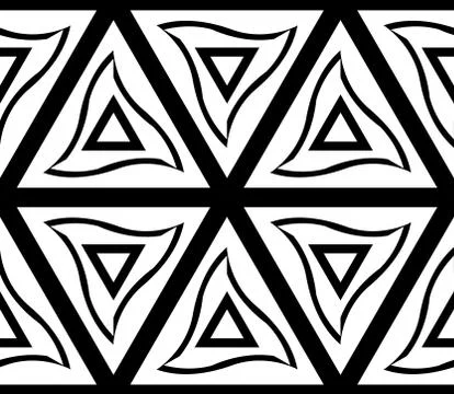 Seamless vector pattern with complex geometrical ornament Stock Illustration