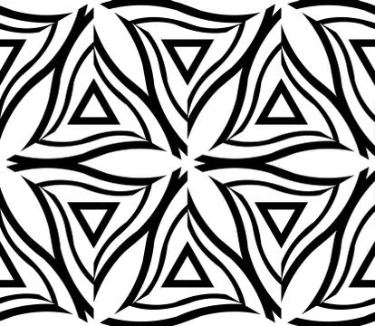 Seamless vector pattern with complex geometrical ornament Illustrazione stock