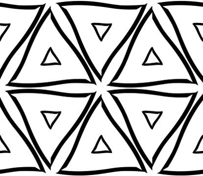 Seamless vector pattern with complex geometrical ornament Illustrazione stock