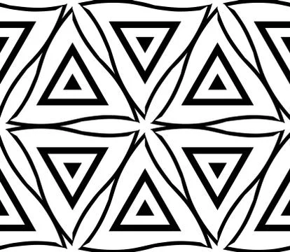Seamless vector pattern with complex geometrical ornament Stock Illustration