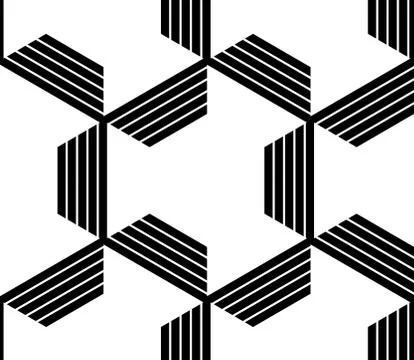 Seamless vector pattern with complex geometrical ornament Stock Illustration