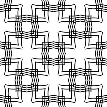 Seamless vector pattern with complex geometrical ornament. Illustrazione stock