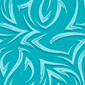 Seamless vector pattern of corners and flowing stripes.Seamless pattern of Stock Illustration