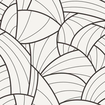Seamless vector pattern of curved lines Stock Illustration