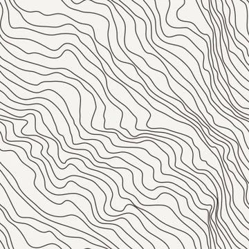 Seamless vector pattern of curved lines Illustrazione stock