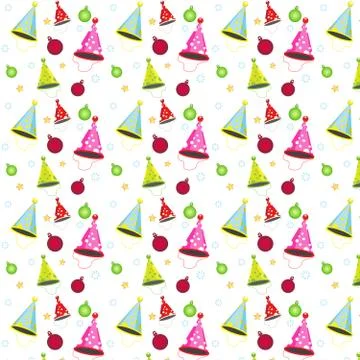Seamless vector pattern decoration party for background Stockillustratie