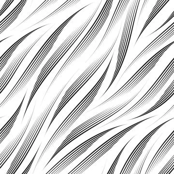 Seamless vector pattern of diagonal black thin smooth lines.Seamless vector Stock Illustration