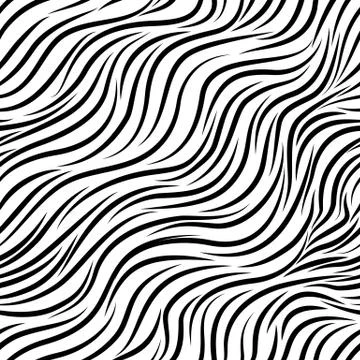 Seamless vector pattern of diagonal smooth stripes. Monochromatic texture for Stock Illustration