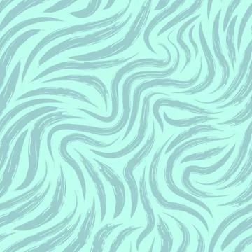 Seamless vector pattern of diagonal turquoise stripes on a blue background Stock Illustration