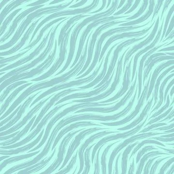 Seamless vector pattern of diagonal turquoise stripes on a blue background Stock Illustration