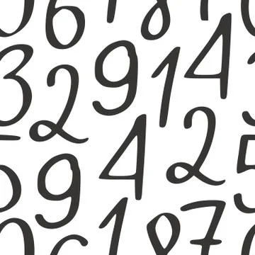 Seamless vector pattern of different figures Stock Illustration