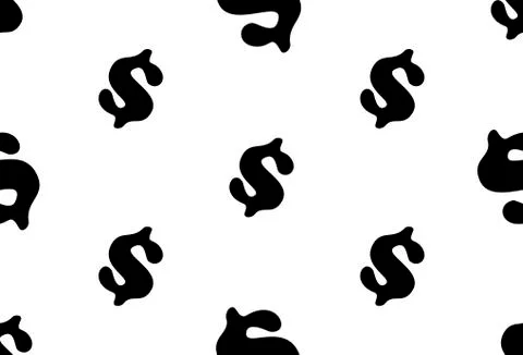 Seamless vector pattern of dollar symbol. Bank, finance, credit. Seamless bac 스톡 일러스트