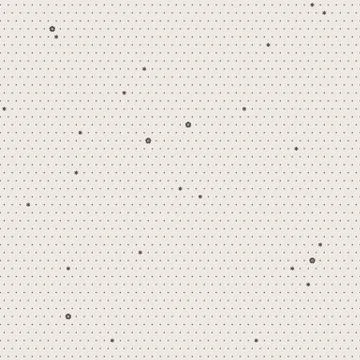 Seamless vector pattern of dots and flowers Illustrazione stock