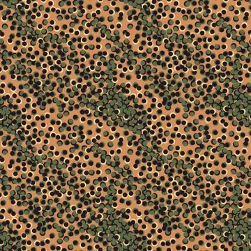 Seamless vector pattern with dots immitating animal skin print Stock Illustration