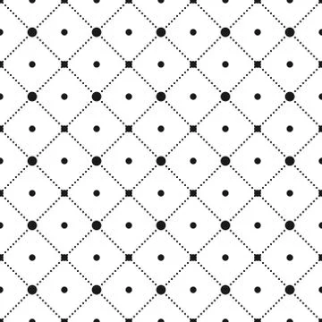 Seamless vector pattern, the dotted lines of the circles. Isolated outline on 库存插图