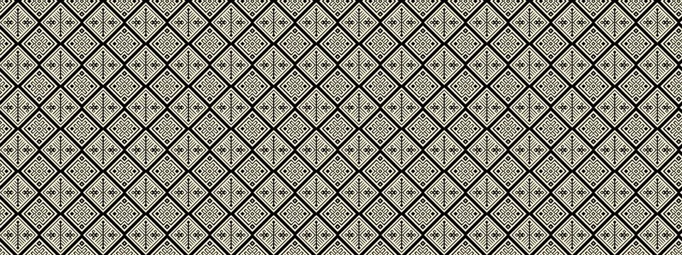 Seamless vector pattern with ethnic ornament. Folk design with Mexican, Azt.. 스톡 일러스트