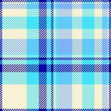 Seamless vector pattern featuring a classic blue and cream plaid tartan desig Illustrazione stock