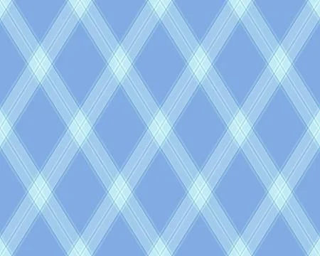 A seamless vector pattern featuring a classic blue and lightblue diagonal pla 库存插图