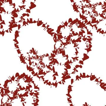 A seamless vector pattern featuring repeating hearts. This romantic texture w Stock Illustration