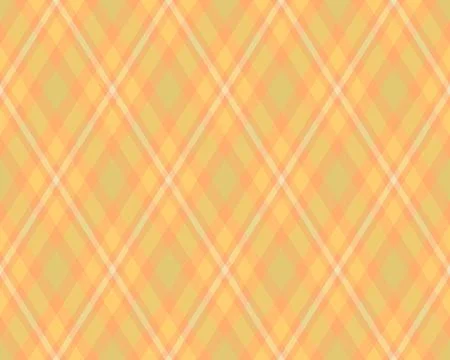 A seamless vector pattern featuring a soft, warm yellow and orange diagonal p Stock Illustration