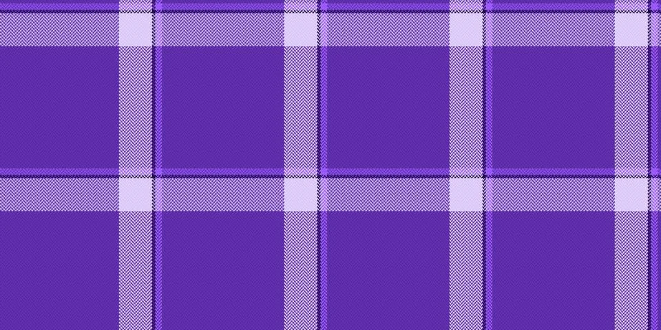 A seamless vector pattern featuring a stylish purple plaid design with a subt Stock Illustration