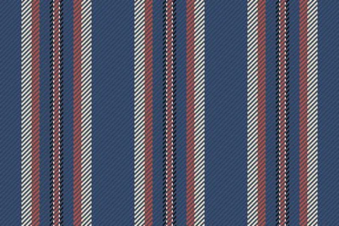 A seamless vector pattern featuring a vertical stripe design in blue, red, an Stockillustratie