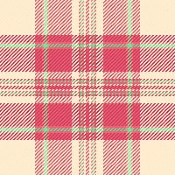 A seamless vector pattern featuring a vibrant plaid textile design. This clas Stock Illustration