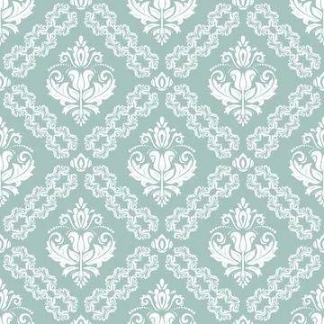 Seamless Vector Pattern With Few Royal Lilies Stock Illustration