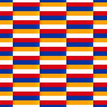Seamless vector pattern with flag of Armenia Stock Illustration