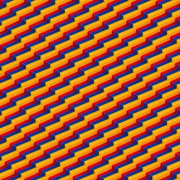 Seamless vector pattern with flag of Armenia Stock Illustration