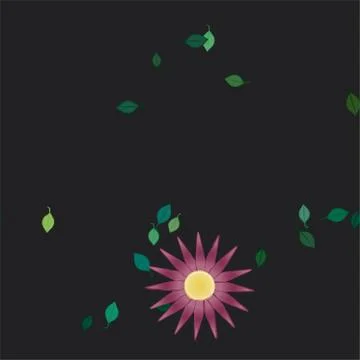 Seamless vector pattern with flowers and leafs 스톡 일러스트